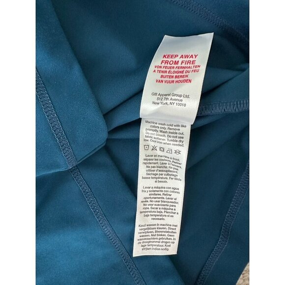 Dkny Sport Women's Balance Compression Tank Top - Poseidon teal blue Size S New - Picture 10 of 13